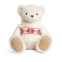 Teddy bear with Santa hat, 34 cm