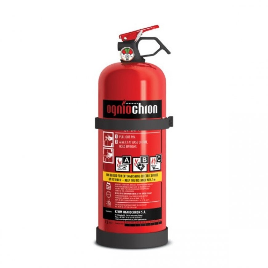 Ogniochron Powder Fire Extinguisher ABC with pressure gauge 2kg
