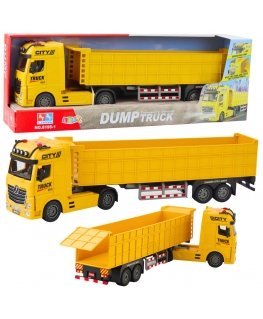 Lean Toys policijas transportēšanas kravas automašīna ar helikopteru, 46x14x9 cm