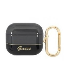 Apple AirPods 3 Permatomas dėklas juodas