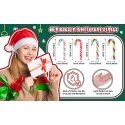 Non-breakable Christmas ornaments, 60 pieces
