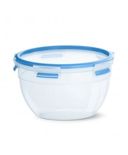EMSA CLIP & CLOSE N10114 Round Container 2.6 L Blue, Transparent 1 pc(s)