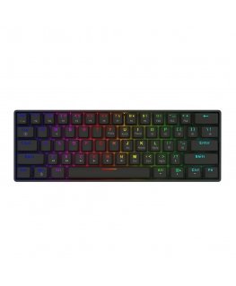 Savio BLACKOUT X2 PEACH klaviatūra Žaidimams USB QWERTY JAV tarptautinė versija Juoda