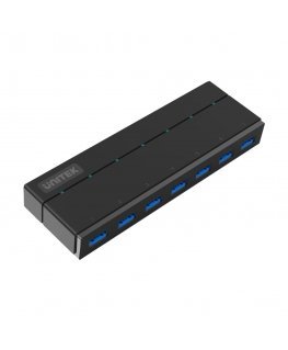 UNITEK Y-3184 хаб-разветвитель USB 3.2 Gen 1 (3.1 Gen 1) Type-A 5000 Мбит/с Черный