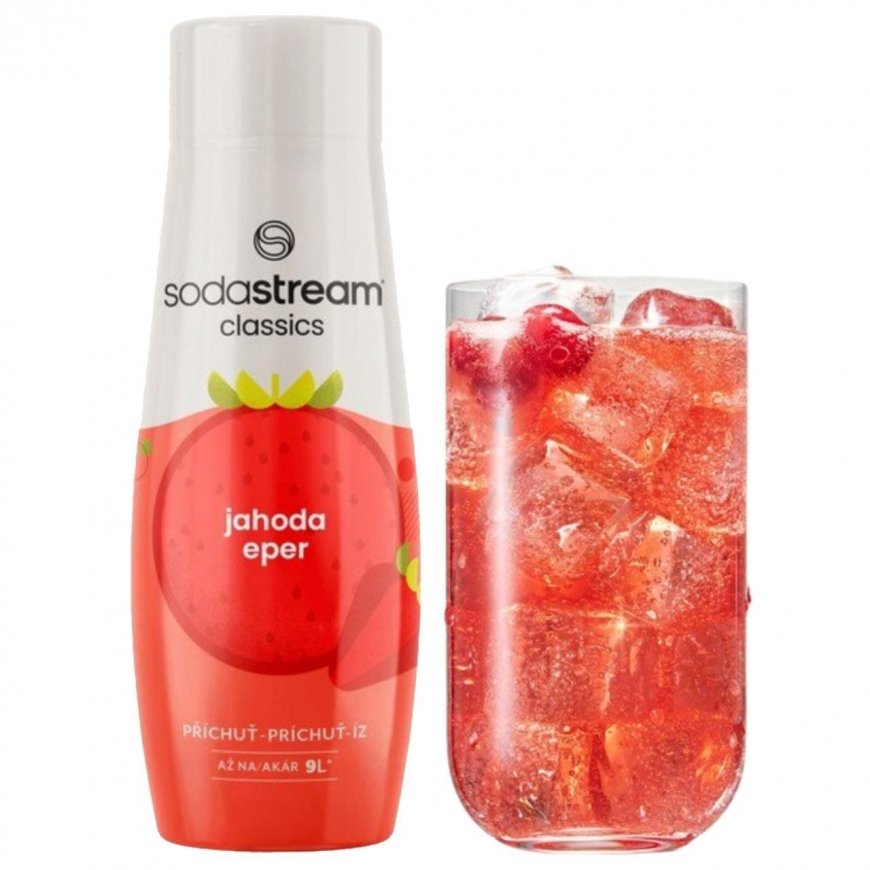 SodaStream sīrupa garša JAHODA 440 ml JAUNS