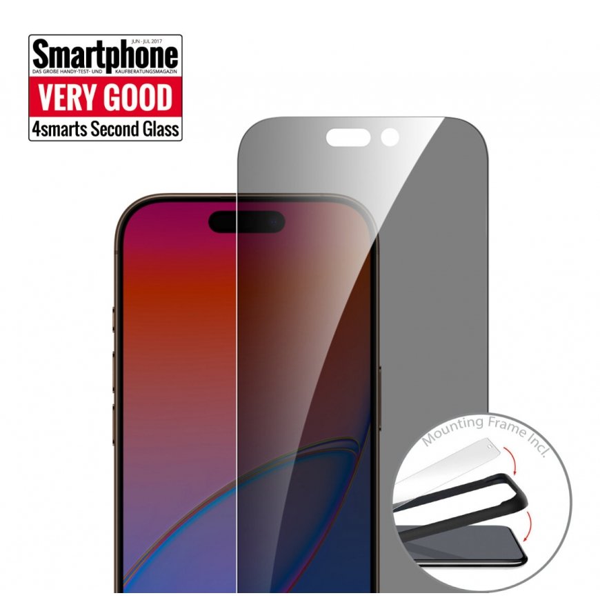 4smarts Second Glass Privacy Privātuma ekrāna aizsargs Apple 1 pcs – 3
