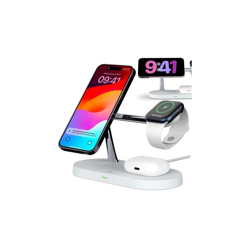 Dėklas UNIQ Lino do iPhone 17 Pro Magclick Charging rožinė – 2