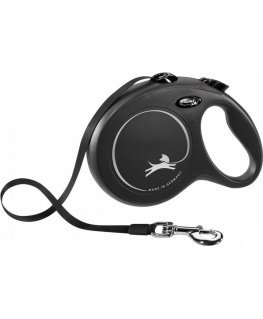 Flexi New Classic L 5 m Black Dog Retractable lead