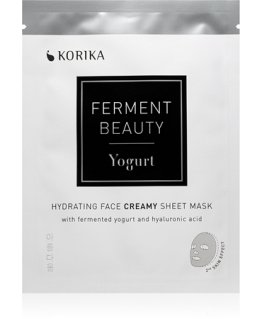 Набор увлажняющих масок для лица с йогуртом Korika FermentBeauty, 5 x 23 г