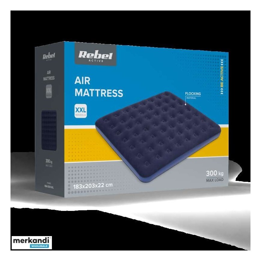 REBEL ACTIVE double inflatable mattress 203x183x22 – 2