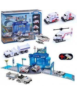 WOOPIE Parking Set with Autami and Helicopter Landing Pad 37 pcs.