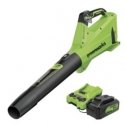 Akumuliatorinis lapų pūstuvas Greenworks BL24L411-01 24 V 1x4,0 Ah akum. Akumuliatorinis lapų pūstuvas Greenworks BL24L411-01 24 V 1x4,0 Ah akum.