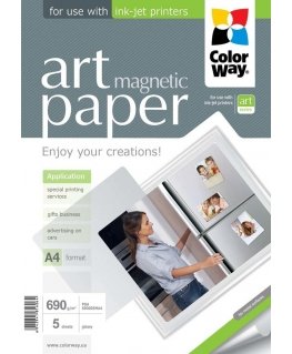 „ColorWay ART“ läikiv magnetiline fotopaber, A4, 690 g/m²