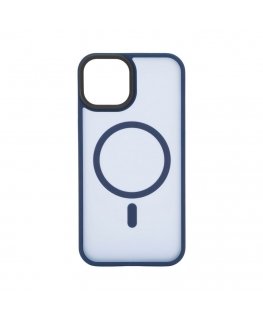 Гибридный чехол Apple iPhone 13 Pro Max с MagSafe PC+TPU синий