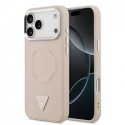 Guess PU ādas trīsstūra logo MagSafe vāciņš iPhone 17 Pro Pi Guess PU ādas trīsstūra logo MagSafe vāciņš iPhone 17 Pro Pi