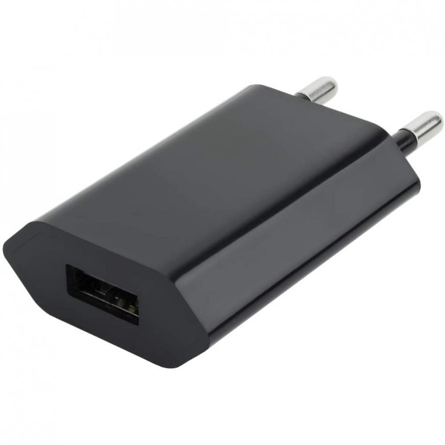 Techly IPW-USB-ECBKG mobiililaitteen laturi GPS, MP3, Matkapuhelin, PDA, Älypuhelin musta AC Sisätil