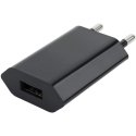 Techly Compact Charger USB 1A European Plug Black Techly Compact Charger USB 1A European Plug Black
