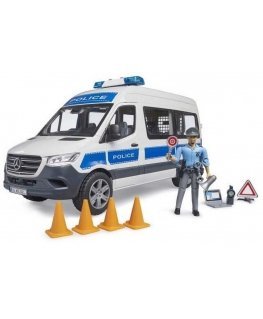 Lean Toys policijas visurgājējs ar vilcēju un patrulēšanas automašīnu, 60x11.5x10.5 cm