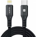 Quick QB-112 pintas lataus- ja tiedonsiirtokaapeli USB-C:stä Lightningiin 1,5 m Quick QB-112 pintas lataus- ja tiedonsiirtokaapeli USB-C:stä Lightningiin 1,5 m