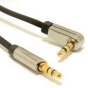Gembird CCAPB-444L-1M garso kabelis 3.5mm Juoda Gembird CCAPB-444L-1M garso kabelis 3.5mm Juoda
