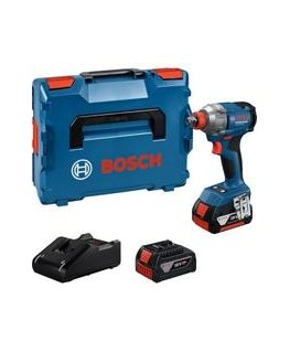 Smūginis ar skrūvgriezi-veržlas Bosch GDX 18V-285 Professional 18 V 2x4,0 Ah akumulators + L-BOXX 136