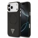 Guess PU nahast kolmnurkne logo MagSafe kate Apple iPhone 17 Pro Max musta värvi Guess PU nahast kolmnurkne logo MagSafe kate Apple iPhone 17 Pro Max musta värvi