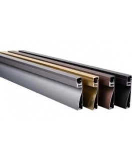 V-tac LED surface profile with cover and end caps, silver color, 2m