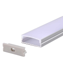 V-tac LED paviršinis profilis su dangteliu ir užbaigimais, sidabro sp., 2m V-tac LED paviršinis profilis su dangteliu ir užbaigimais, sidabro sp., 2m