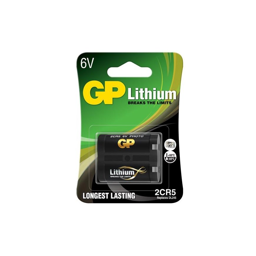 GP Batteries 2CR5 1-P kameru / digitālās videokameras akumulators Litijs