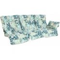 Home4You Swing Cushions ROMA 108x56x10cm, light floral, 3pcs Home4You Swing Cushions ROMA 108x56x10cm, light floral, 3pcs
