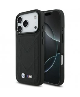 BMW M izšūtu logotipu MagSafe vāciņš Apple iPhone 17 Pro melnā krāsā
