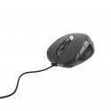 Gembird MUS-6B-01 kompiuterio pelė Biuras Abiems rankoms USB A tipo Optinis 1600 DPI