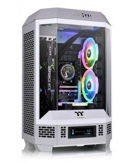 Thermaltake Tower 300 Limestone Micro Tower Harmaa, Valkoinen