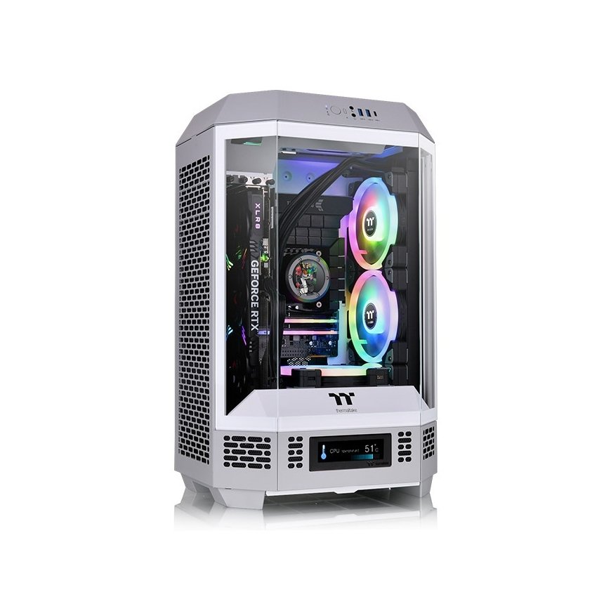 Thermaltake Tower 300 Limestone „Micro Tower“ Pilka, Balta