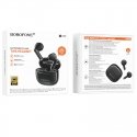 Borofone ausinės Bluetooth TWS BW88 Deep Rhyme juodos spalvos