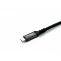 Equip 128371 USB kabelis USB 3.2 Gen 2 (3.1 Gen 2) 1 m USB C Juoda