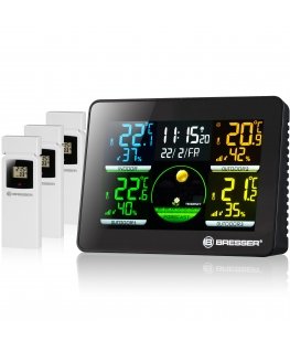 Bresser Optics 7000023 skaitmeninė oro stotelė Juoda LCD DC / akumuliatorius