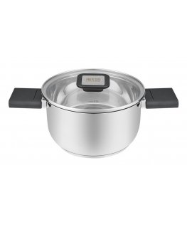 Resto Kitchenware Anser 1,6 L Pyöreä musta, Ruostumaton teräs