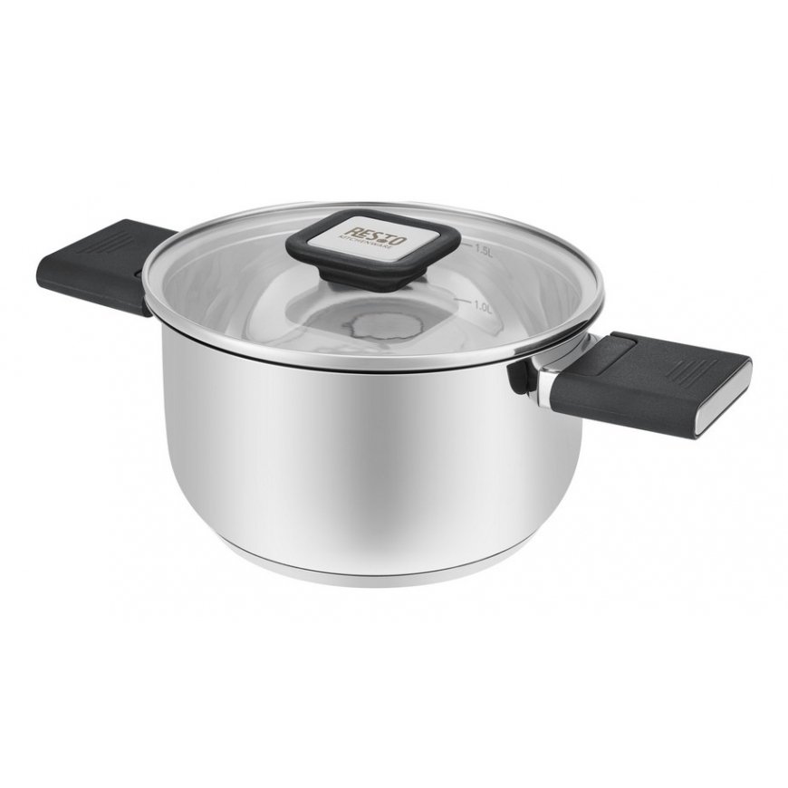 Resto Kitchenware Anser 1.6 L Round Black, Stainless steel – 2