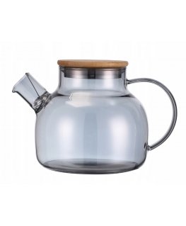 Stiklinis arbatinukas / žolelių plikytuvas 1000 ml (pilkas), 902