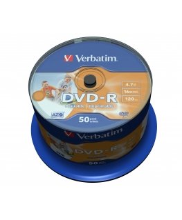 Verbatim 43533 kompaktdisks DVD 4,7 GB DVD-R 50 pcs