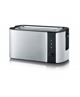 Severin AT 2590 toaster 2 slice(s) 1400 W Black, Silver