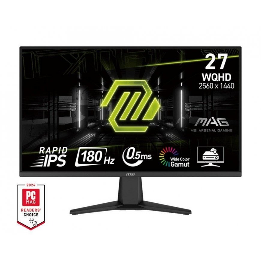 MSI MAG 325QFDE E18V Gaming Monitor - WQHD Panel, 180Hz 0.5 ms GtG, Rapid VA Panel