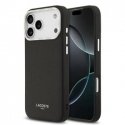 Lacoste PU Leather Champs Elysees MagSafe case designed for Apple iPhone 17 Pro Max in black color Lacoste PU Leather Champs Elysees MagSafe case designed for Apple iPhone 17 Pro Max in black color