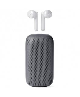 Lexon Speakerbuds belaidised kõrvaklapid koos Bluetooth kõlariga halli värvi LA127G