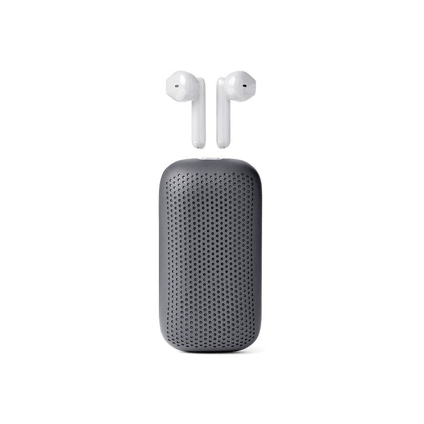 Lexon Speakerbuds belaidised kõrvaklapid koos Bluetooth kõlariga halli värvi LA127G