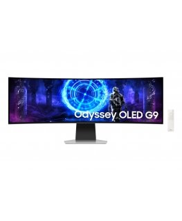 Samsung S49DG950SU tietokoneen litteä näyttö 124,5 cm (49") 5120 x 1440 pikseliä Dual QHD OLED Hopea