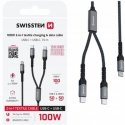 Кабель Swissten Textile 2в1 USB-C / Lightning 100W 1.5м Кабель Swissten Textile 2в1 USB-C / Lightning 100W 1.5м