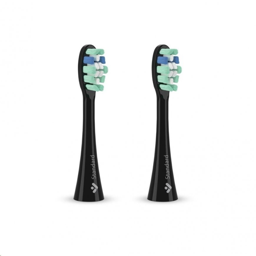 Dantų šepetėlis TrueLife SonicBrush Clean serijos galvutės Standartinė juoda 2 pak – 2