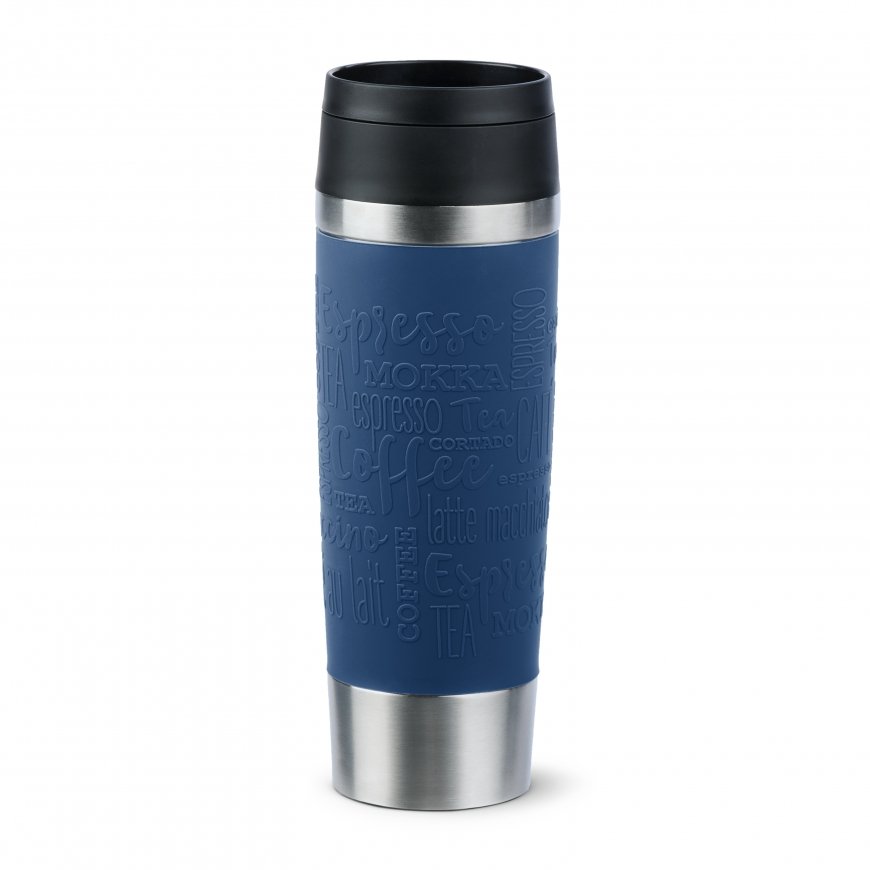 EMSA Travel Mug Classic N2022100 reisitass 500 ml Must, Sinine, Roostevaba teras Roostevaba teras